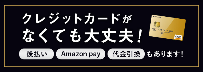 クレジットカードがなくても大丈夫！